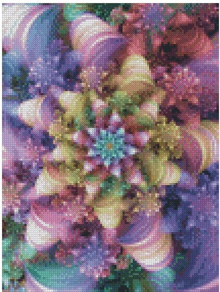 Amazello Arts & Crafts 5D Diamond Painting Colorful Spiral Star Abstract